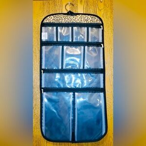 Household Essentials Hanging Travel Cosmetic Bag Leopard Print | NIP |28 x 14.5”